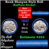 Image 1 : Buffalo Nickel Shotgun Roll in Old Bank Style 'Abbott Coin Counter' Wrapper 1937 & s Mint Ends