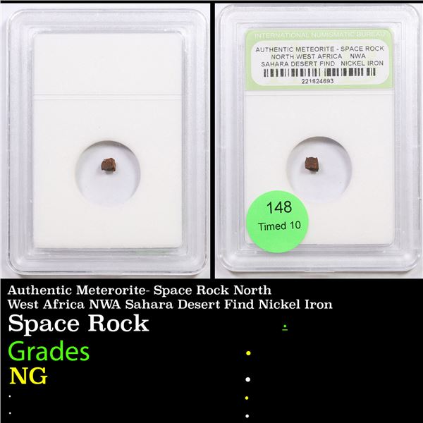 Authentic Meterorite- Space Rock North West Africa NWA Sahara Desert Find Nickel Iron by INB