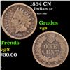 Image 1 : 1864 CN Indian Cent 1c Grades vg, very good