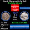 Image 1 : Buffalo Nickel Shotgun Roll in Old Bank Style 'Nathan's' Wrapper 1937 & p Mint Ends