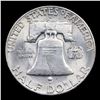 Image 3 : 1949-s Franklin Half Dollar 50c Grades Choice+ Unc