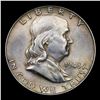 Image 2 : 1948-p Franklin Half Dollar 50c Grades Choice Unc FBL
