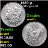 Image 1 : 1889-p Morgan Dollar $1 Grades Select Unc