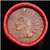 Image 2 : Mixed small cents 1c orig shotgun roll, Wheat Cent, 1903 Indian Cent other end, Nathan's Brandt Wrap