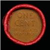 Image 2 : Mixed small cents 1c orig shotgun roll, 1930-s Steel Cent, Wheat Cent other end, Nathan's Brandt Wra