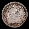 Image 2 : 1849-p Seated Liberty Half Dime 1/2 10c Grades vg details