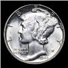 Image 2 : 1944-p Mercury Dime 10c Grades GEM Unc