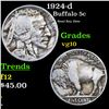 Image 1 : 1924-d Buffalo Nickel 5c Grades vg+