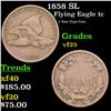 Image 1 : 1858 SL Flying Eagle Cent 1c Grades vf+