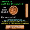 Image 1 : Shotgun Lincoln 1c roll, 1968-d 50 pcs Brandt Wrapper.