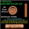 Image 1 : Shotgun Lincoln 1c roll, 1979-d 50 pcs Brandt Wrapper.