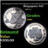 Image 1 : 1979 Singapore $10 Silver Proof Mintage of only 9,000 for this proof! Grades GEM++ Proof Deep Cameo