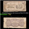 Image 1 : 1942 Philippines 50 Centavos Note P# 105A Grades f, fine
