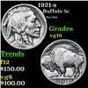 Image 1 : 1921-s Buffalo Nickel 5c Grades vg+
