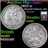 Image 1 : ***Auction Highlight*** 1857-o Seated Liberty Dime 10c Graded ms63 BY SEGS (fc)