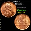 Image 1 : 1952-d Lincoln Cent 1c Grades GEM Unc RD