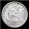 Image 2 : ***Auction Highlight*** 1853 arrow & rays Seated Liberty Quarter 25c Graded ms64 By SEGS (fc)