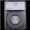Image 4 : ***Auction Highlight*** 1853 arrow & rays Seated Liberty Quarter 25c Graded ms64 By SEGS (fc)