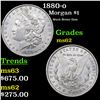 Image 1 : 1880-o Morgan Dollar $1 Grades Select Unc