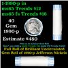 Image 1 : Shotgun Jefferson 5c roll, 1990-p 40 pcs Vintage Bank Wrapper