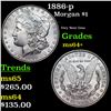 Image 1 : 1886-p Morgan Dollar $1 Grades Choice+ Unc