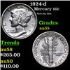 Image 1 : 1924-d Mercury Dime 10c Grades Choice AU