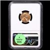 Image 2 : NGC 1958-d Lincoln Cent Reverse Lamination Mint Error 1c Graded ms64 rd By NGC