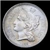 Image 2 : 1866 Three Cent Copper Nickel 3cn Grades Choice+ Unc