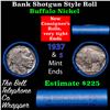 Image 1 : Buffalo Nickel Shotgun Roll in Old Bank Style 'Abbott Coin Counter' Wrapper 1937 & s Mint Ends