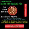 Image 1 : Shotgun Lincoln 1c roll, 1962-d 50 pcs Steel-Strong Wrapper.