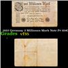 Image 1 : 1923 Germany 2 Millionen Mark Note P# 104C Grades vf++