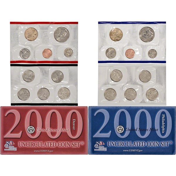 2000 United States Mint Set in original Government packaging 20 coins