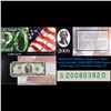 Image 1 : 2003A $2 Federal Reserve Note, Uncirculated 2008 BEP Folio Issue (Chicago, IL) Grades Gem CU