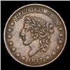 Image 2 : 1837 Mint Drop Hard Times Token HT-61 1c Grades xf+