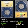 Image 1 : ANACS 1927-s Standing Liberty Quarter 25c Graded vf20 By ANACS