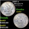 Image 1 : 1897-s Morgan Dollar $1 Grades Select Unc