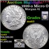 Image 1 : ***Auction Highlight*** 1899-o Micro O Morgan Dollar $1 Graded ms63 BY SEGS (fc)