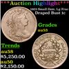 Image 1 : ***Auction Highlight*** 1803 Small Date, Lg Frac Draped Bust Large Cent 1c Graded au53 By SEGS (fc)