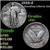 Image 1 : 1928-d Standing Liberty Quarter 25c Grades vf++