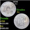 Image 1 : 1856 Three Cent Silver 3cs Grades f+