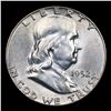 Image 2 : 1952-p Franklin Half Dollar 50c Grades Select Unc