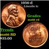 Image 1 : 1956-d Lincoln Cent 1c Grades GEM+ Unc RD