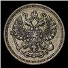 Image 2 : 1915 Russia 10 Kopeks Silver Y# 20a.3 Grades Select+ Unc