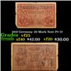 Image 1 : 1918 Germany 20 Mark Note P# 57 Grades vf+