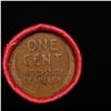 Image 3 : Mixed small cents 1c orig shotgun roll, Wheat Cent, 1903 Indian Cent other end, Nathan's Brandt Wrap