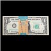 Image 2 : Consecutive Serial Number Pack of 100 1969 $1 Green Seal Federal Reserve Notes Grades ng