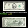 Image 1 : 1995 $2 Green Seal Federal Reserve Note Grades Gem CU