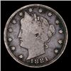 Image 2 : 1884 Liberty Nickel 5c Grades f+
