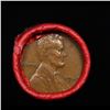 Image 2 : Mixed small cents 1c orig shotgun roll, 1942-p Lincoln Cent, Wheat Cent other end, Nathan's Brandt W