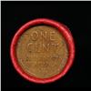 Image 3 : Mixed small cents 1c orig shotgun roll, 1942-p Lincoln Cent, Wheat Cent other end, Nathan's Brandt W